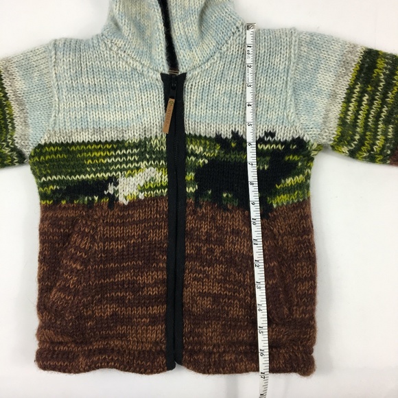 Kyber Elk in Rockies Zip Hooded Wool Sweater Coat - Picture 8 of 12